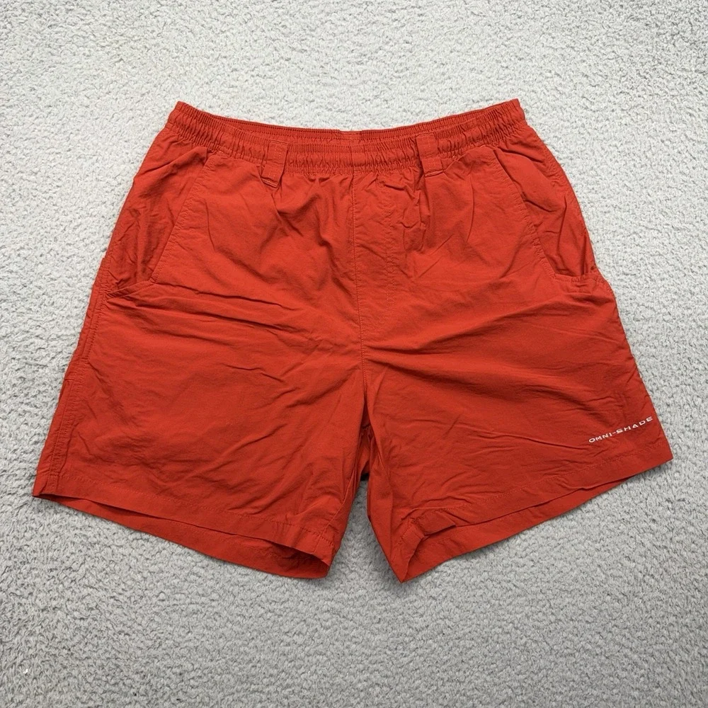 Columbia PFG FM4009 Mens Small 6L Red Backcast III Omni-Shade Water Shorts